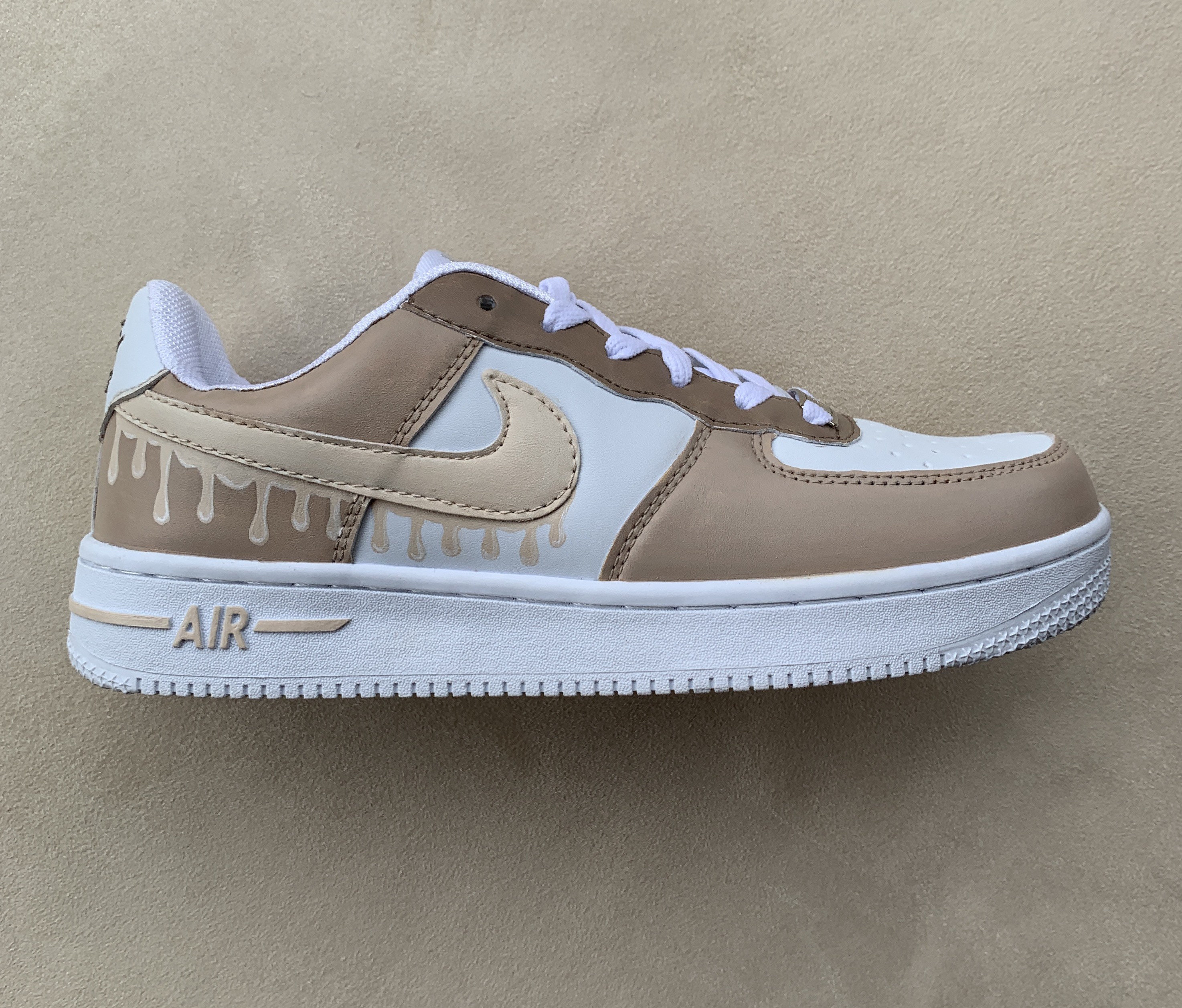 Aangepaste AF 1 x Koffie Druppel mokka Beige Bruin - Etsy België