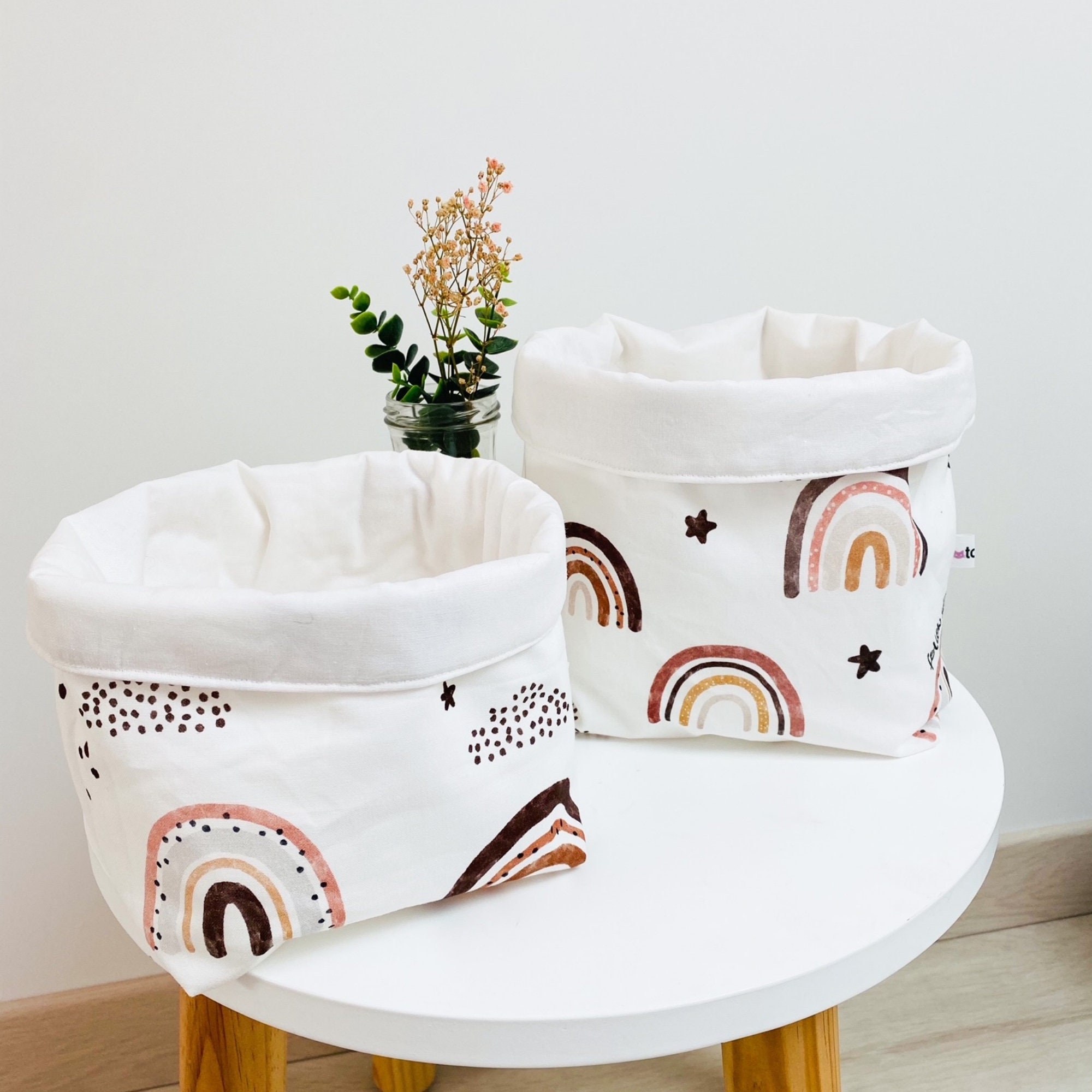 Lot de 2 Paniers Fait Main Pour Y Ranger Le Nécessaire Votre Enfant