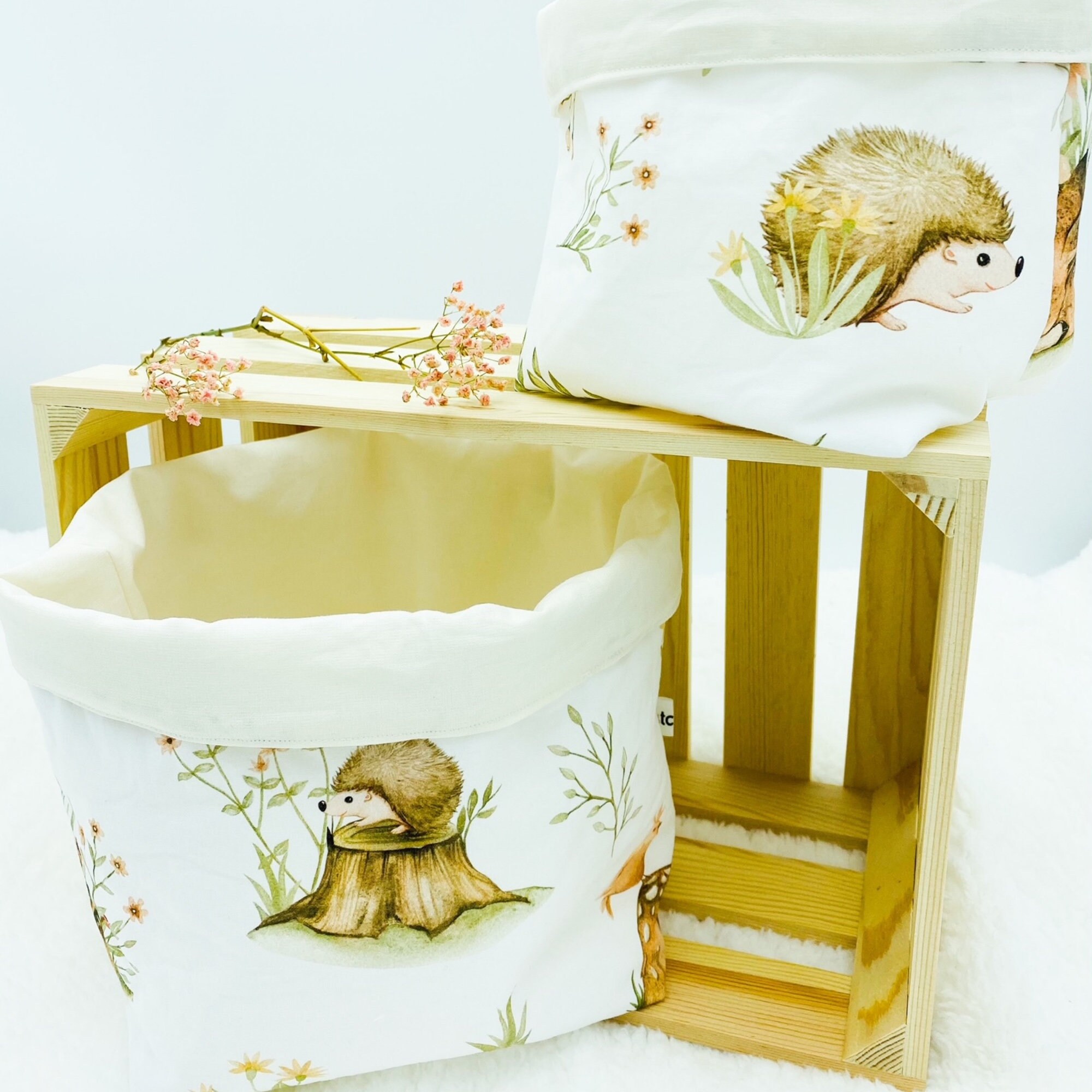 Lot de 2 Paniers Fait Main Pour Y Ranger Le Nécessaire Votre Enfant