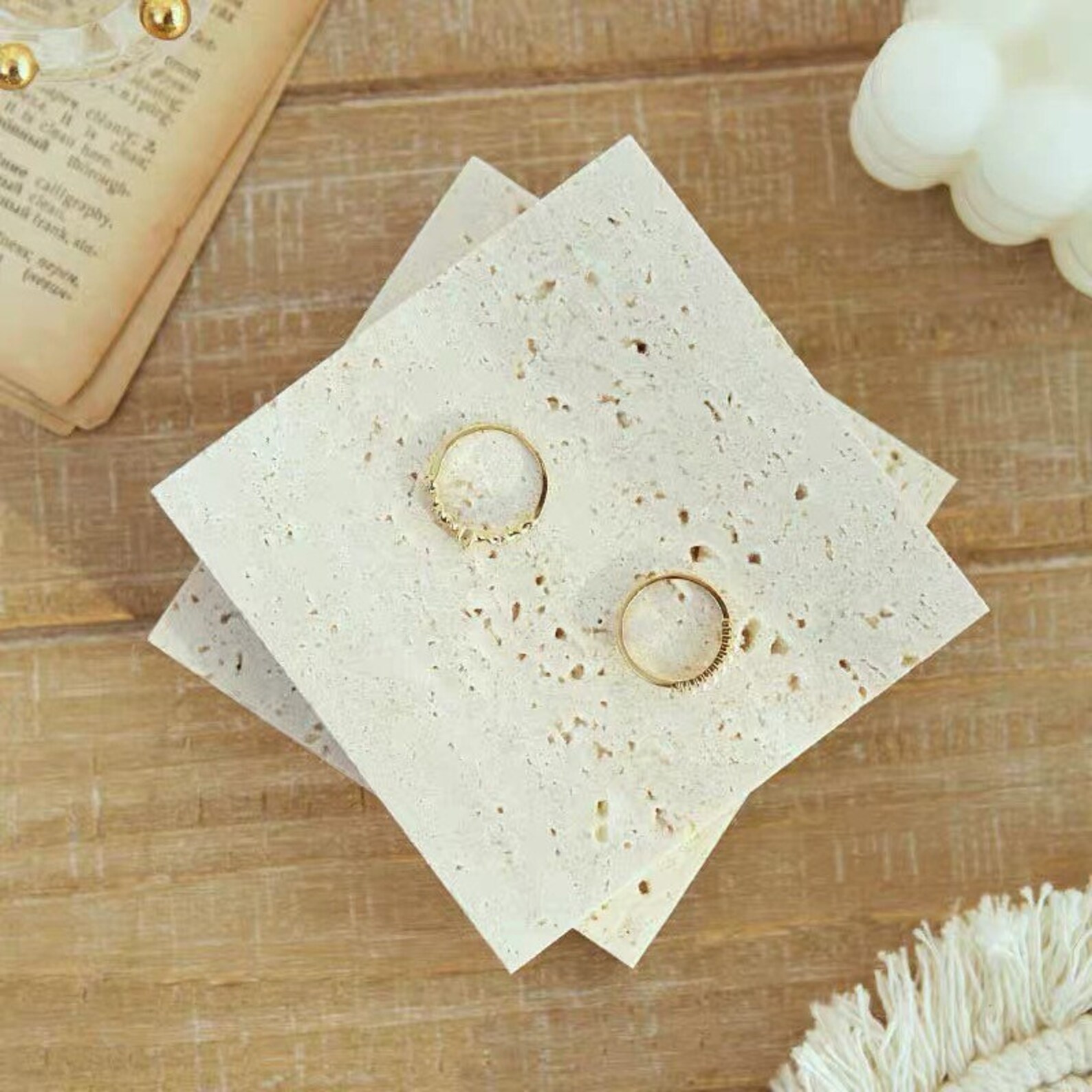 Natural Stone Display Photography Props Jewelry Display Set Etsy