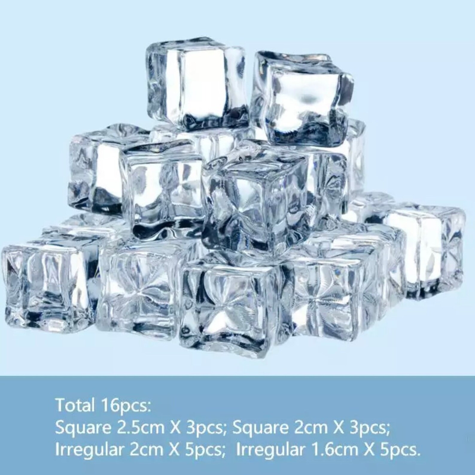 Simulation Ice Cube Photography Props Crushed Fake Ice Etsy