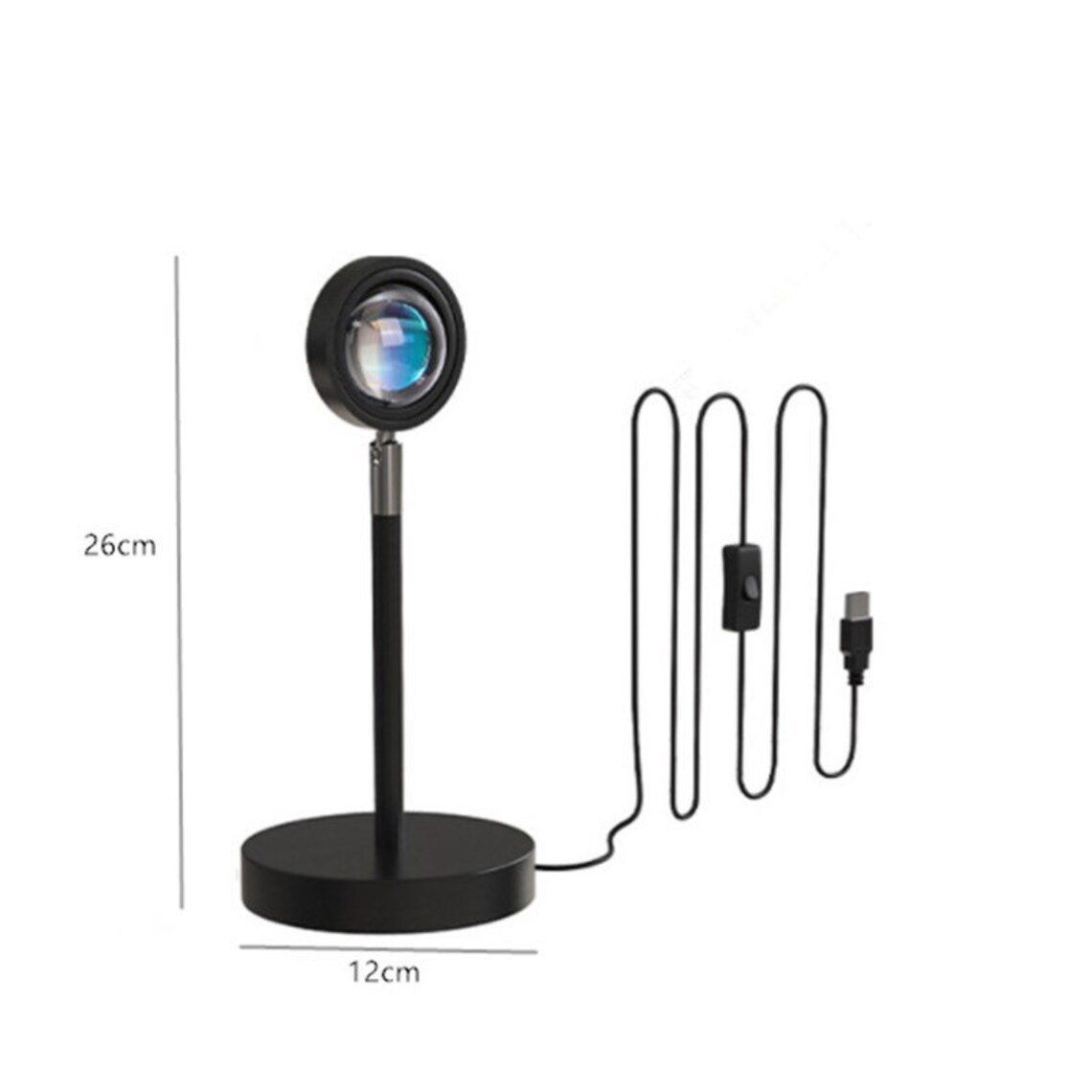 Sunset Lamp Desk Lamp Rainbow Projection Lamp Atmosphere Light Etsy