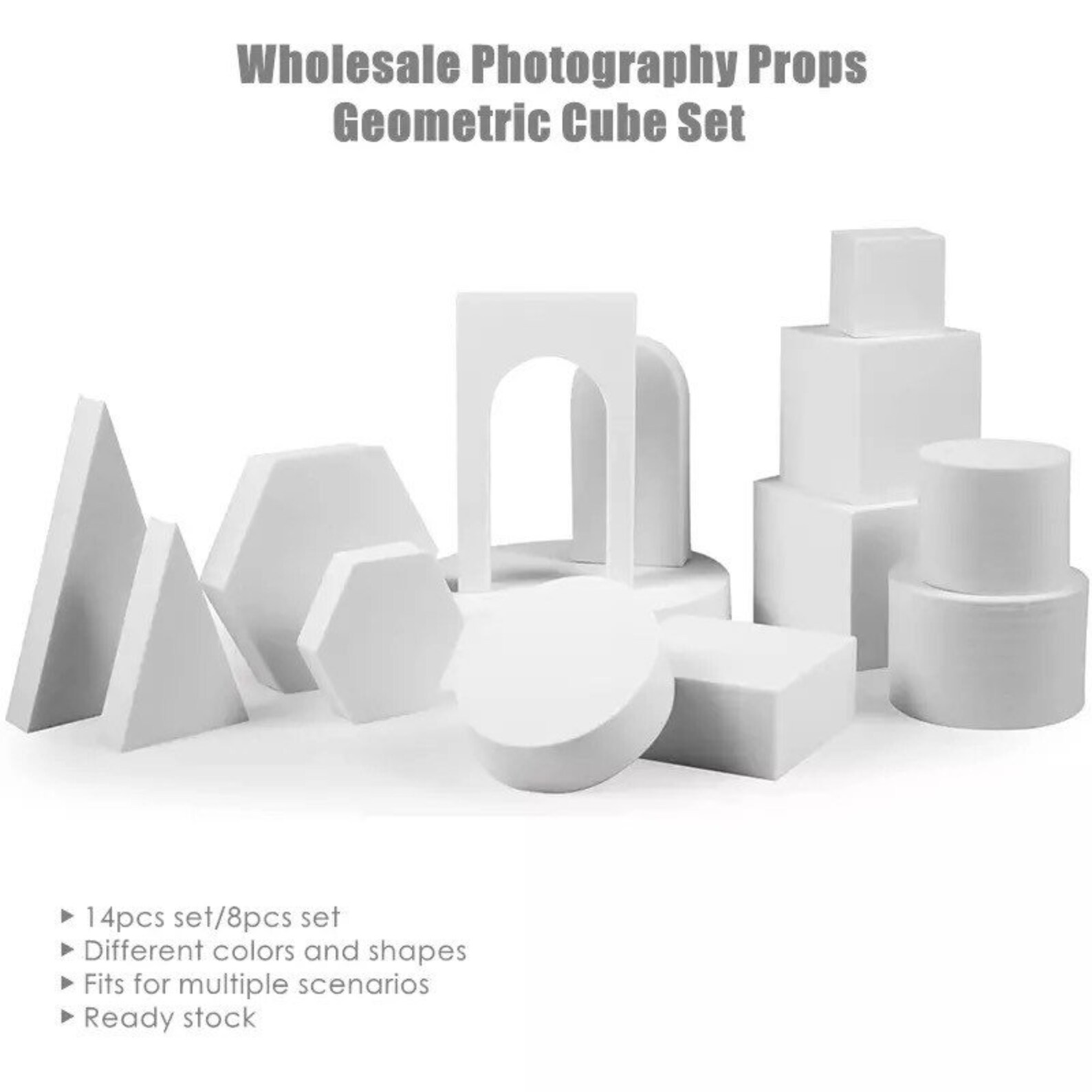 White Photo Cube Geometric Photography Prop Geometric Prop Etsy