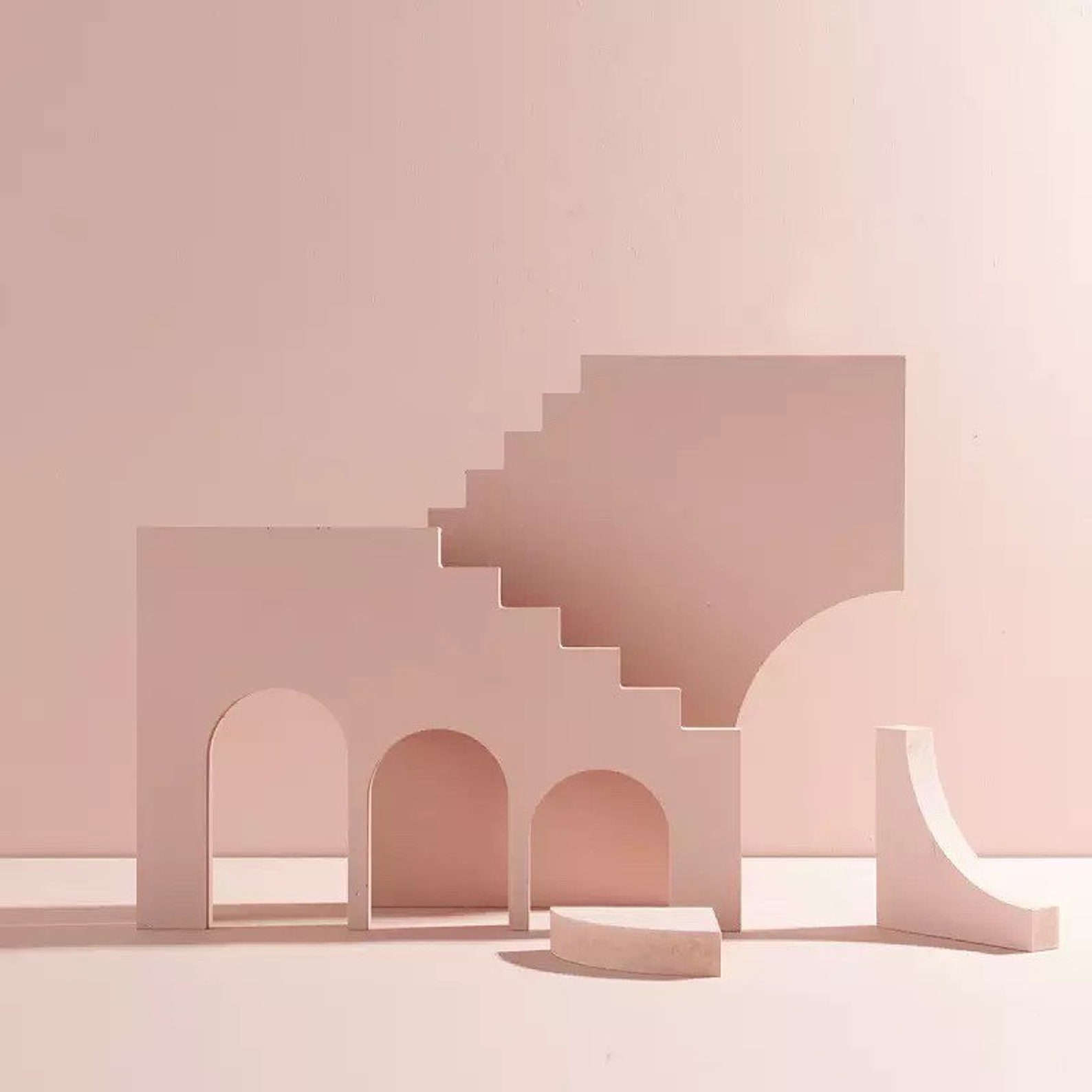 Wooden Photography Props Creative 3D Geometric Space in 3 Etsy Israel