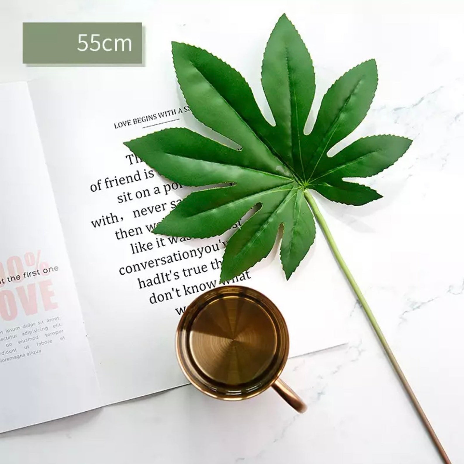 Simulation Tree Big Leaf Fake Plant Product Photography Prop Etsy