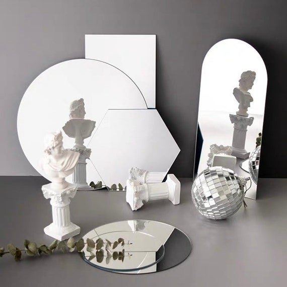 Acrylic Mirror Reflection Board Geometric Photography Props Etsy