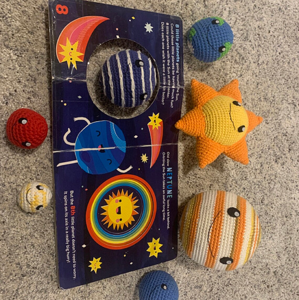 Crochet Solar System Play Cute Crochet Plush Etsy