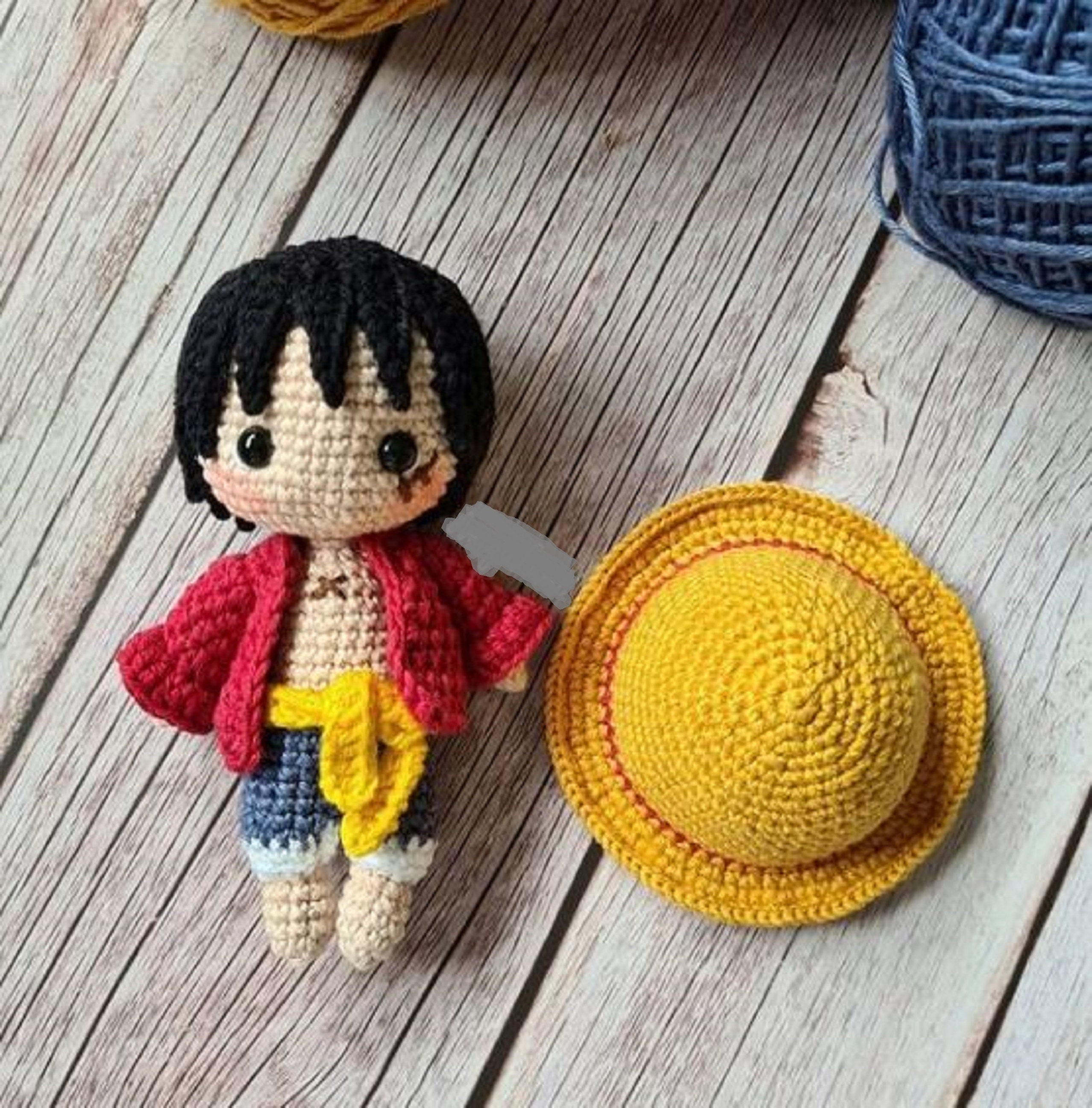 Monkey D. Luffy crochet doll One Piece amigurumi doll | Etsy