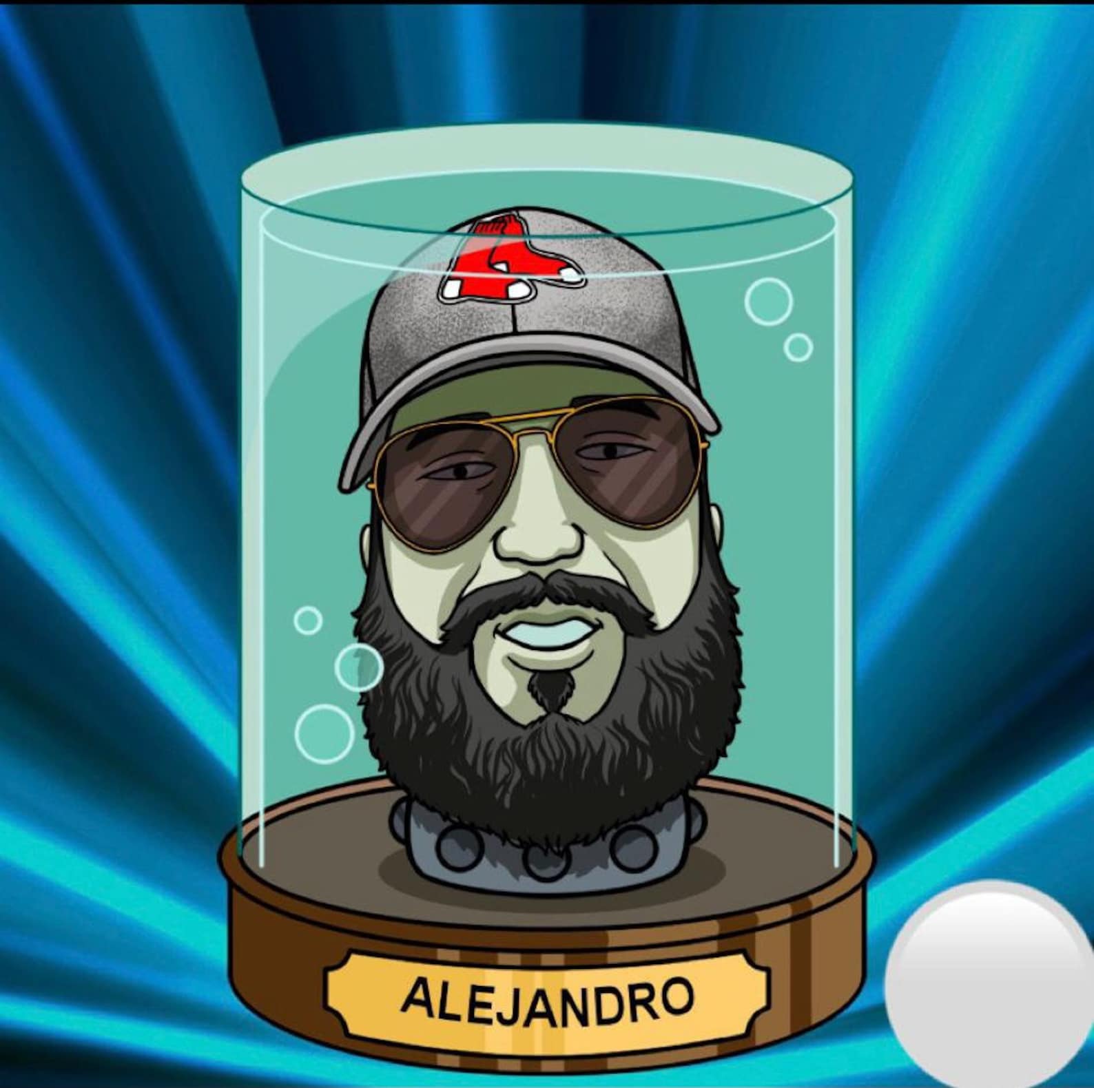 Futurama Head in Jar / Head in a jar / Futurama portrait / head in jar