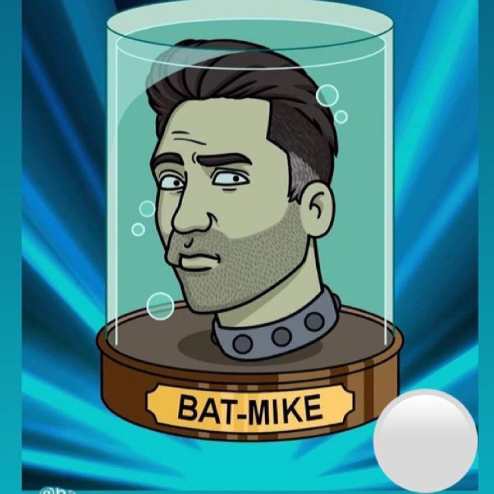 Futurama Head in Jar / Head in a jar / Futurama portrait / head in jar