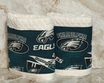 Set of 2 dish towels, Philadelphia Eagles, Varisty pattern