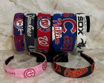 Baseball bling headbands, assorted teams , sold seperately