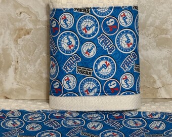 Set of 2 dish towels, Philadelphia 76ers, Basketball