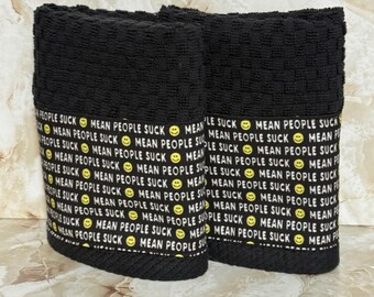 Kitchen towels, set of 2, funny