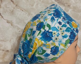 Scrub cap, hair cover, reversible