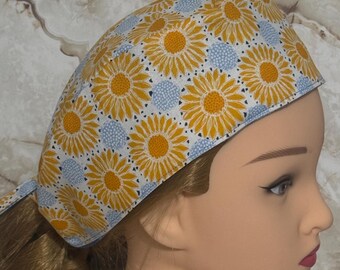 Scrub cap, hair cover, reversible
