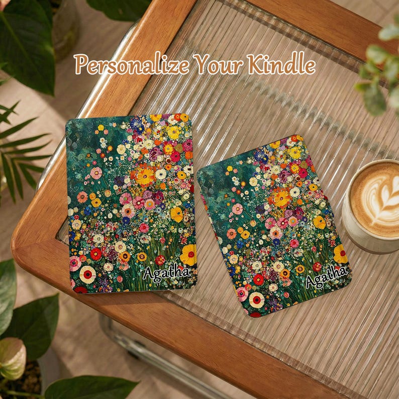 Lush Botanical Floral Art New Kindle Case, Cover for Paperwhite 10th ...