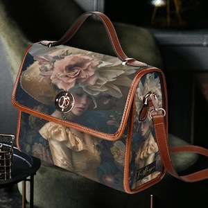 Bolso de mano estilo renacentista, bolso vintage para mujer, bolso victoriano, bolso cottagecore, bolso vintage con diseño de sombrero floral, cartera original