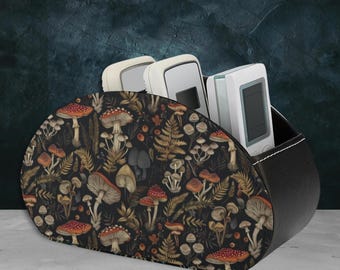 Forest Mushroom Remote Holder, Gothic Desk Organizer