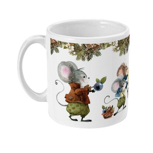 Winter Mice Fun Mug, Christmas Mug, Cute Christmas, Christmas Mice, Festive Mug, Christmas Gift, Winter Wonderland, Mouse Mug