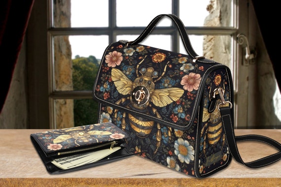 Leather bee purse hotsell