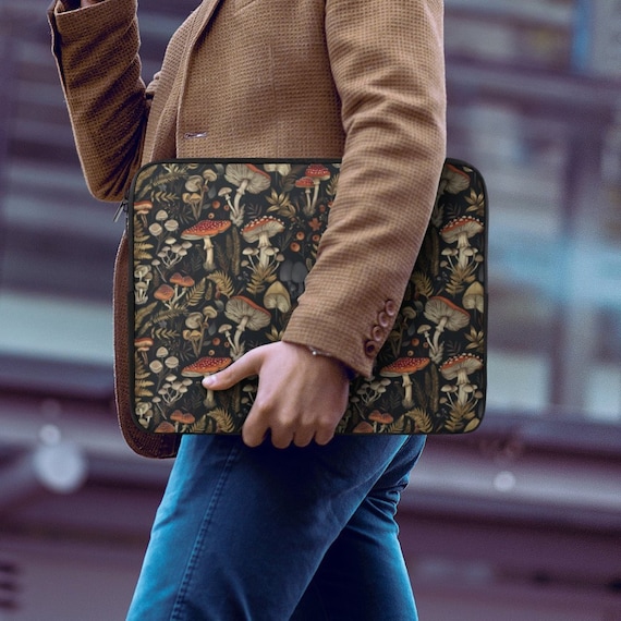 Mushroom Forestcore Witchy Laptop Sleeve Cottagecore Laptop Case iPad Tablet Cover Travel Case Toadstool Woodland Laptop Padded Bag Etsy UK