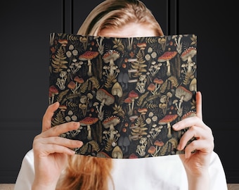 Mushrooms Forestcore Binder Cover & Insert Pages, ring binder notebook A5, planner organiser A5, handbag diary, witchy planner, stationary
