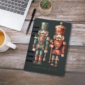 Nutcracker Christmas Plans Binder Cover & Insert Pages, ring binder notebook A5, organiser A5, handbag diary, festive planner, stationary, fae and magpie