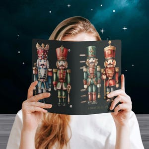 Nutcracker Christmas Plans Binder Cover & Insert Pages, ring binder notebook A5, organiser A5, handbag diary, festive planner, stationary, fae and magpie