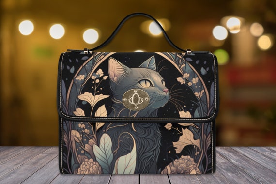 Black cat handbag hotsell