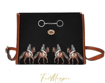 Equestrian Satchel Handbag, Horse Riding Gift, Cottagecore Bag