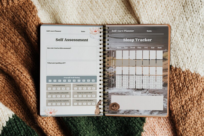Woodland fox and rabbit planner sheets, autumn organiser by Fae and Magpie