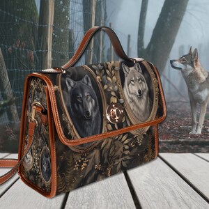 Werewolf Hand Shopping / Shoulder Bag - 100% Cotton Reusable Tote, 42x38cm, Eco-Friendly