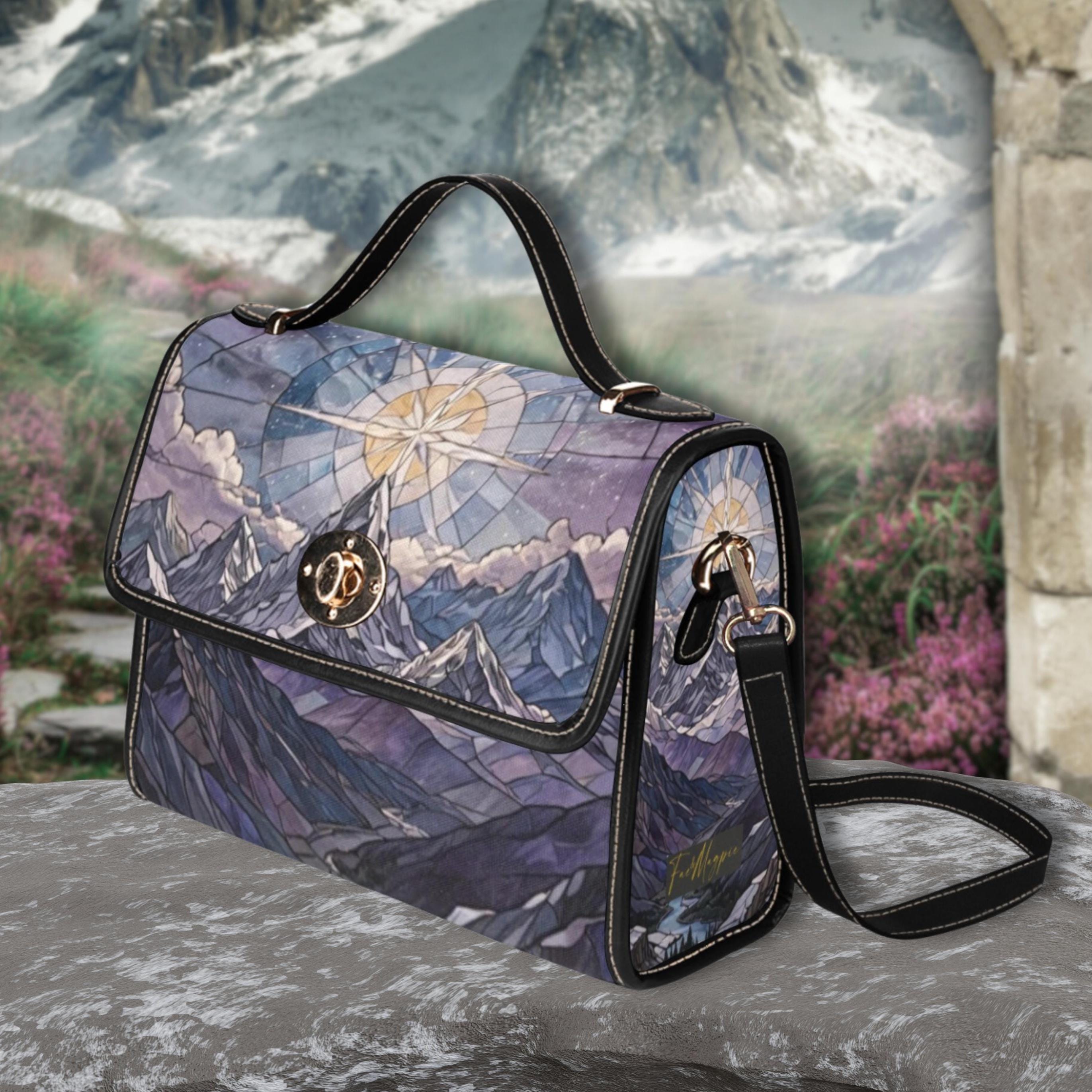 Velaris Mountains Satchel Bag, fantasy Top Handle Shoulder Bag