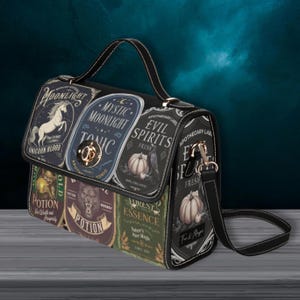Bolso tipo cartera de pociones de bruja