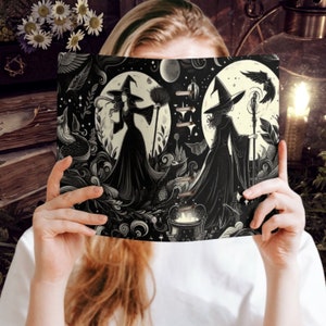 Witches Gothic Planner Cover & Insert Pages, ring binder notebook A5, planner organiser A5, handbag diary, witchy planner stationary gift