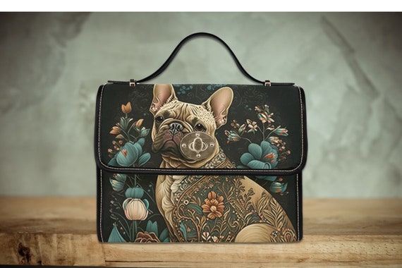 French Bulldog Shoulder Bag - Black French Bulldog Shoulder Bag - Black