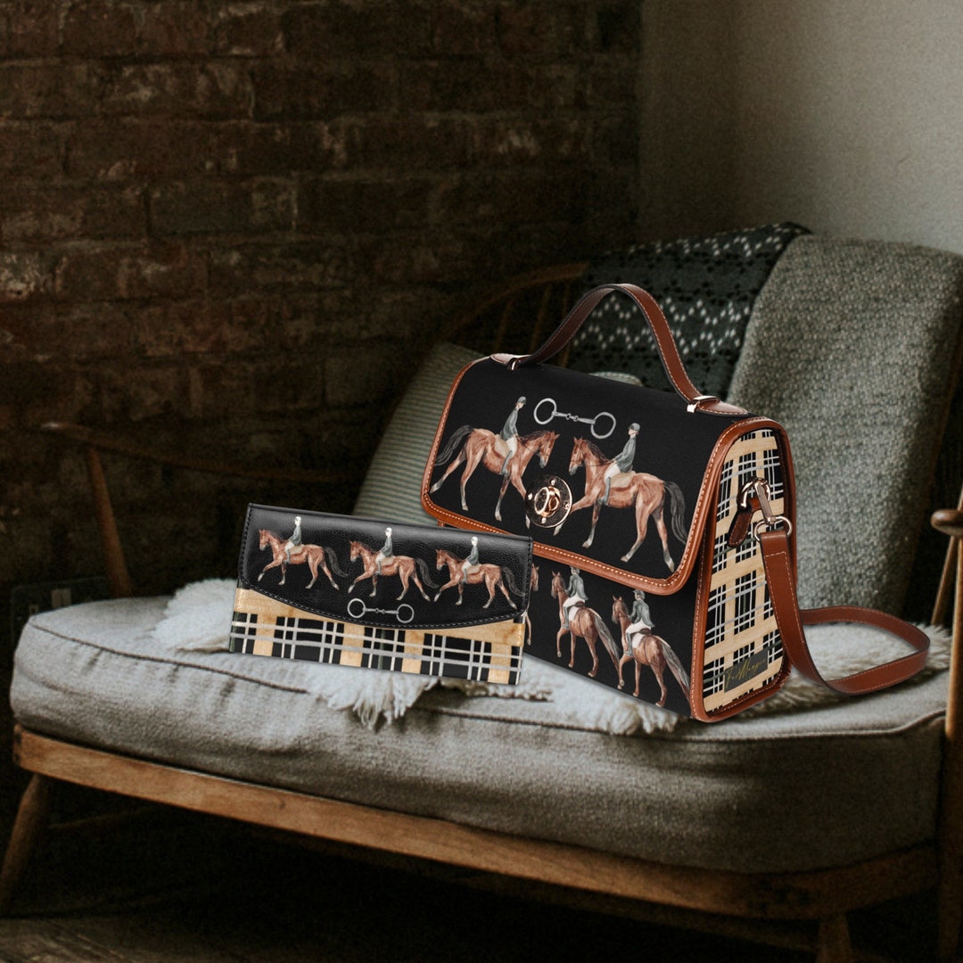 Neon Floral Horses Chest Bag