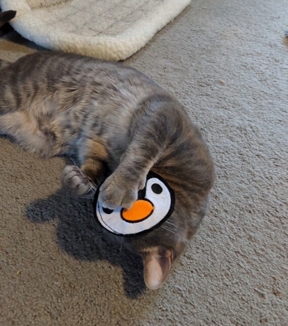 penguin cat toy