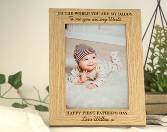 Daddy Father's Day Gift | Engraved Personalised Frame For 7x5 Or 6x4 Picture