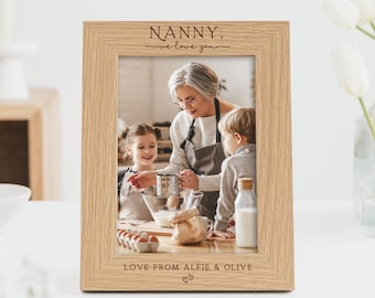 Nanny I Love You Gift | Gift for Nan Nana Nanny Nannie | Custom Personalised Engraving