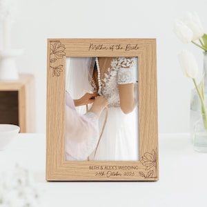 Mother of the Bride Gift | Mother of the Groom Gift | Mum Wedding Photo Frame