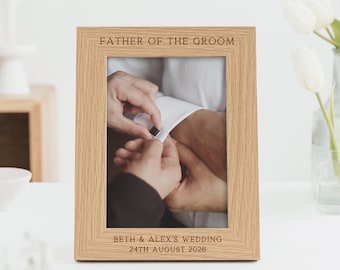 Father of the Groom Father of the Bride Wedding Favour | Custom Personalised Engraving