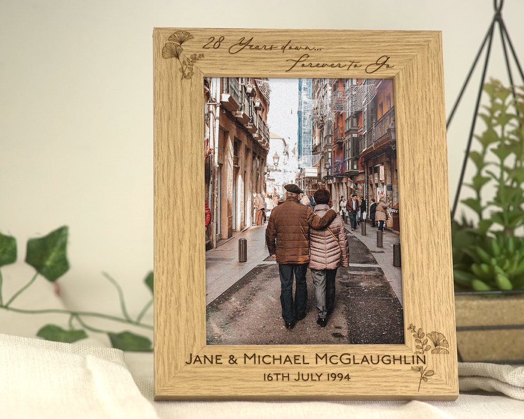 Anniversary Photo Frame Gift for Couple, Husband, Wife, Partner Photo