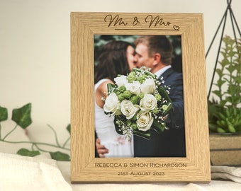Wedding Gift for Mr and Mrs | Newlywed Couple Mr and Mrs, Mr and Mr, Mrs and Mrs Engraved Gift