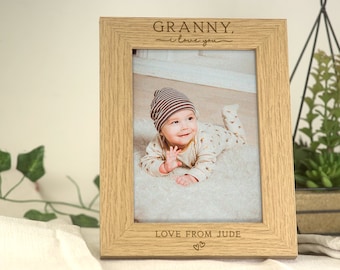 Granny I Love You Gift | Gift for Gran Grandma Granny | Custom Personalised Engraving