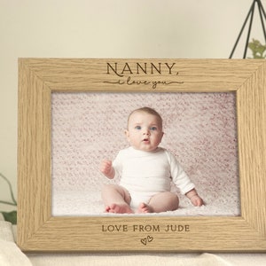 Nanny I Love You Gift Gift for Nan Nana Nanny Nannie Custom Personalised Engraving image 5