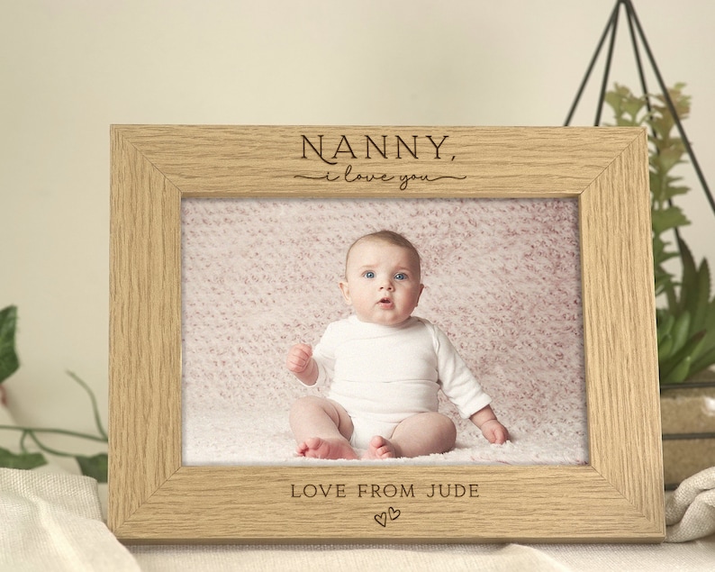 Nanny I Love You Gift Gift for Nan Nana Nanny Nannie Custom Personalised Engraving image 5