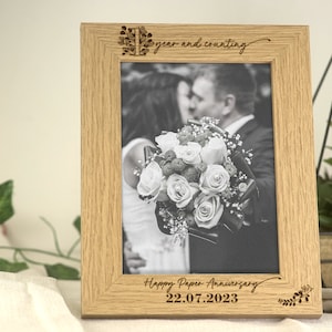 1 Year Anniversary Gift | Paper Anniversary Gift for Couple, Husband, Wife, Partner