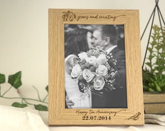 10 Year Anniversary Gift | Tin Anniversary Gift for Couple, Husband, Wife, Partner